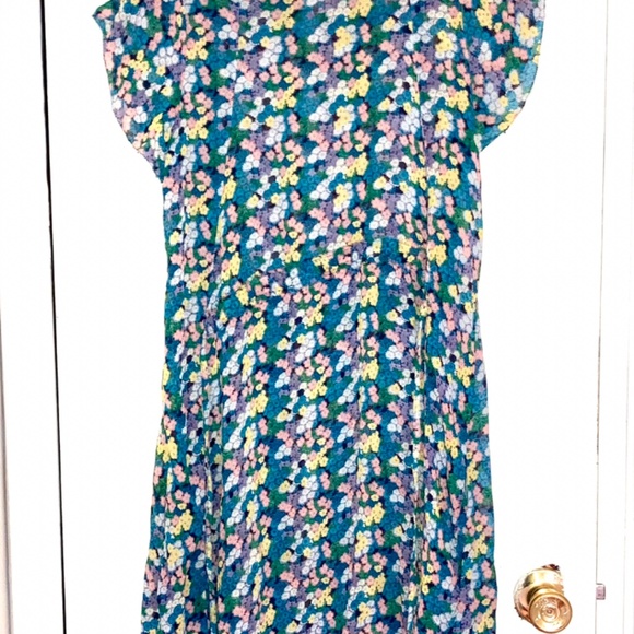 BAND OF OUTSIDERS SILK CREPE DRESS - Picture 1 of 4